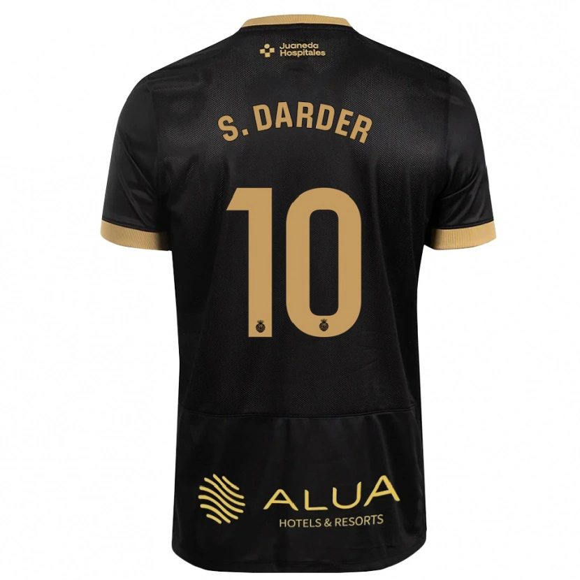 Danxenメンズセルジ・ダルデル#10黒 サンディブラウン バーリーウッドアウェイシャツ2026/27ジャージーユニフォーム
