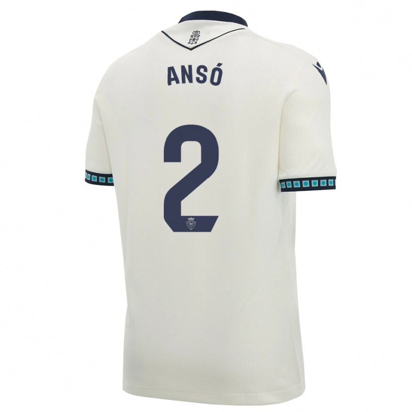 DanxenメンズMikel Ansó#2白 黒 ライトスカイブルーアウェイシャツ2026/27ジャージーユニフォーム