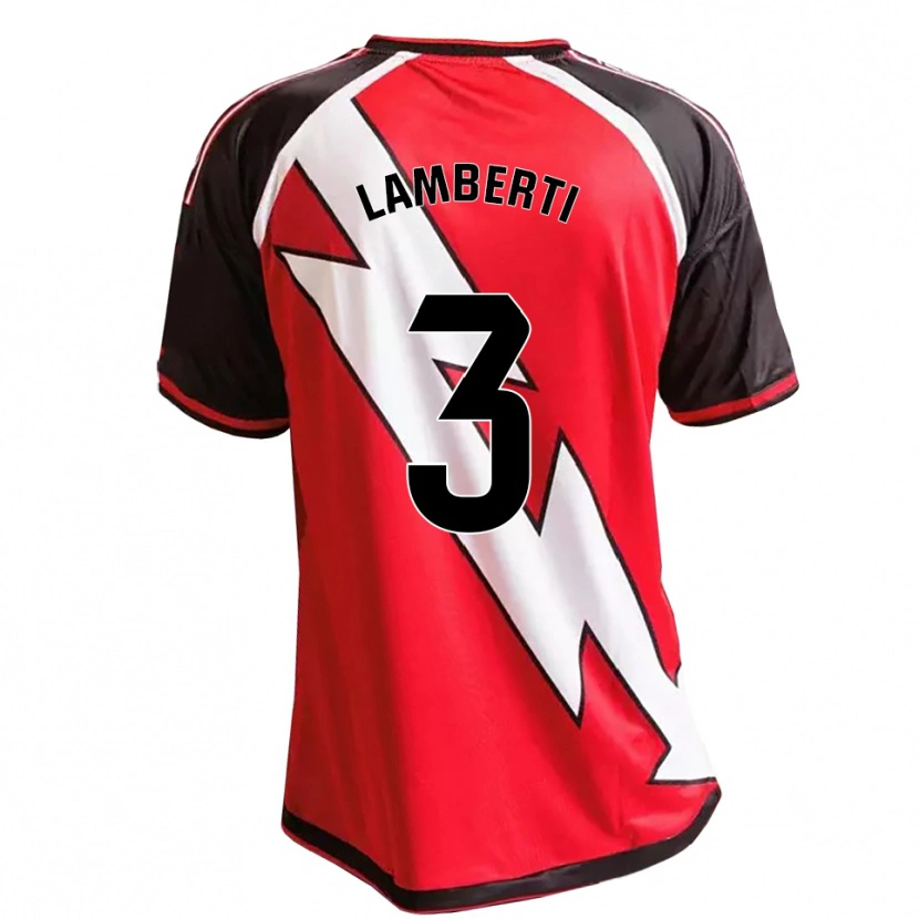DanxenメンズLuca Lamberti#3赤黒白アウェイシャツ2026/27ジャージーユニフォーム