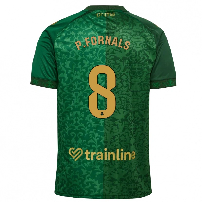 Danxenメンズパブロ・フォルナルス#8フォレストグリーン ダークゴールデンロッドアウェイシャツ2026/27ジャージーユニフォーム