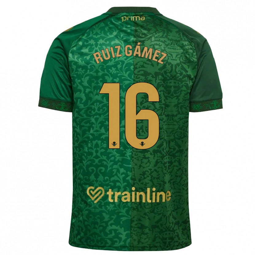 Danxenメンズマリア・ルイス#16フォレストグリーン ダークゴールデンロッドアウェイシャツ2026/27ジャージーユニフォーム