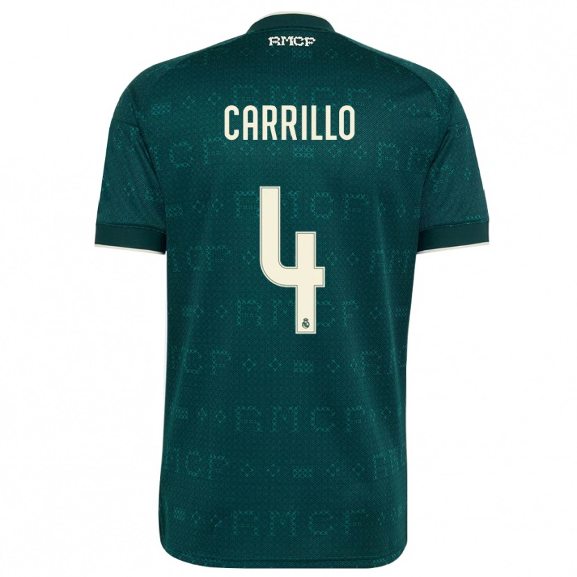 DanxenメンズAlvaro Carrillo#4ダークスレートグレー 白アウェイシャツ2026/27ジャージーユニフォーム