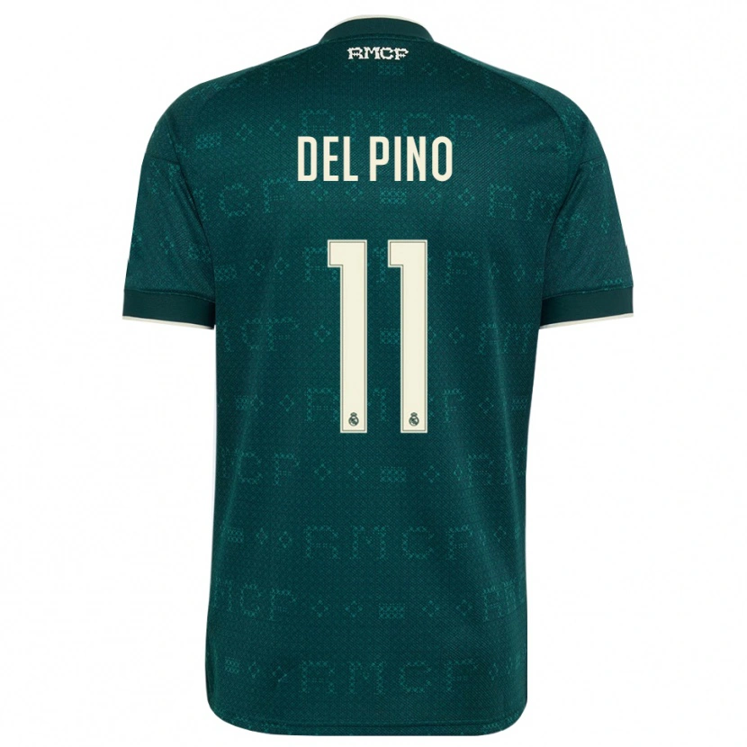DanxenメンズSantiago Del Pino#11ダークスレートグレー 白アウェイシャツ2026/27ジャージーユニフォーム