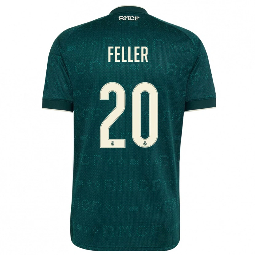 Danxenメンズナオミ・フェラー#20ダークスレートグレー 白アウェイシャツ2026/27ジャージーユニフォーム
