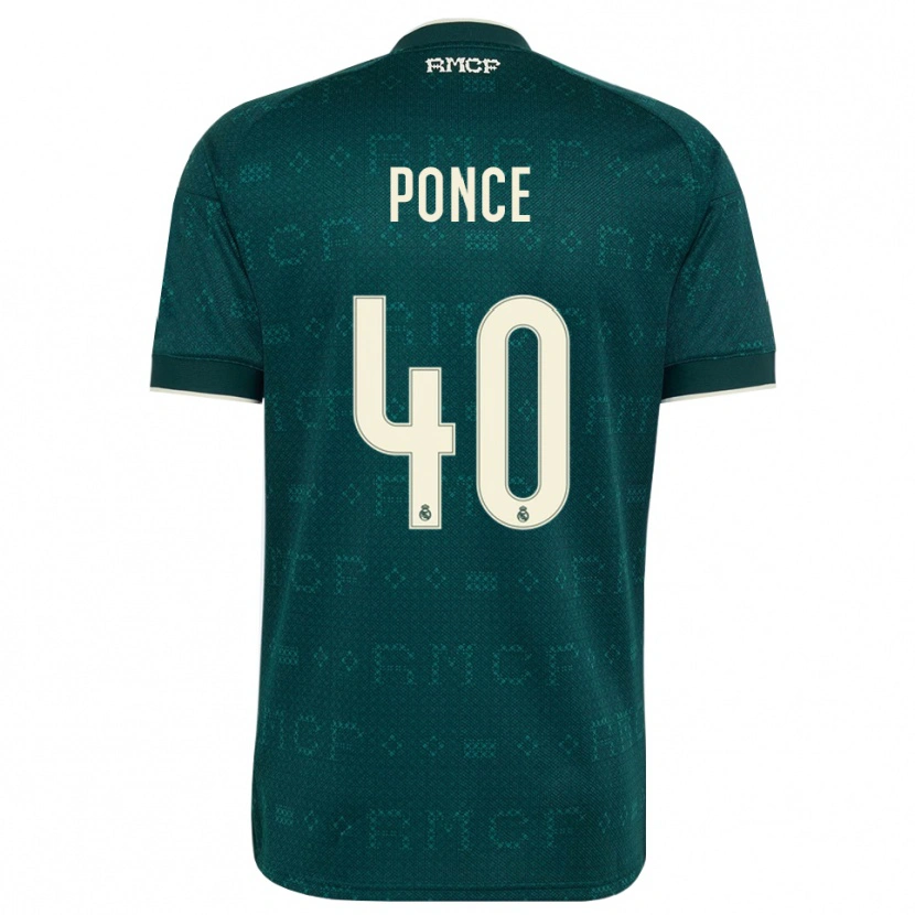 DanxenメンズGuille Ponce#40ダークスレートグレー 白アウェイシャツ2026/27ジャージーユニフォーム