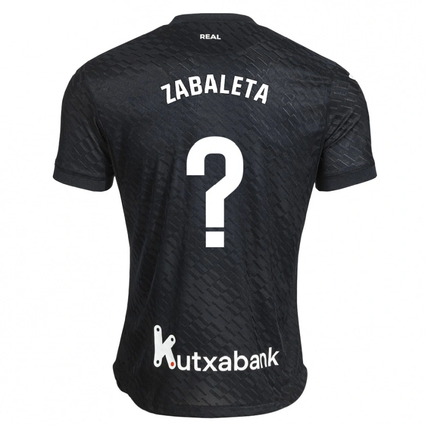 DanxenメンズUnax Zabaleta#0黒 白アウェイシャツ2026/27ジャージーユニフォーム
