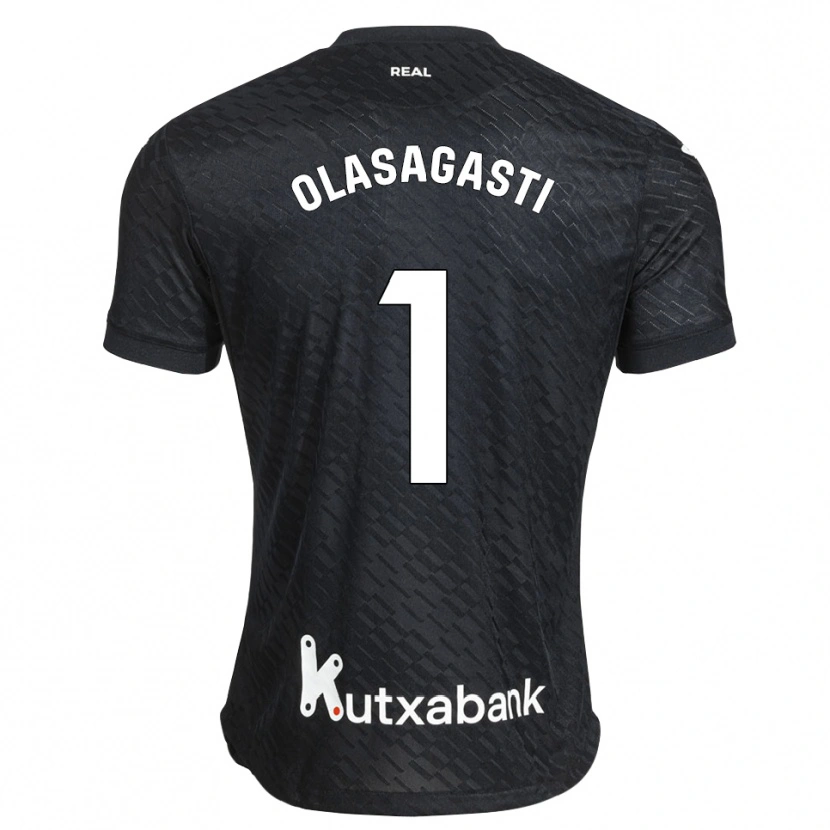 DanxenメンズLander Olasagasti#1黒 白アウェイシャツ2026/27ジャージーユニフォーム