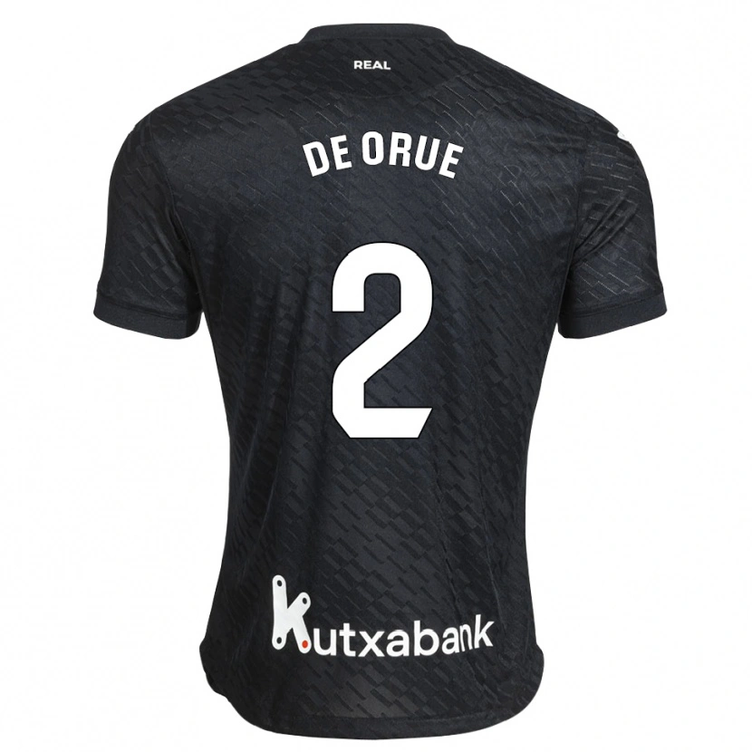 DanxenメンズJon De Orue#2黒 白アウェイシャツ2026/27ジャージーユニフォーム