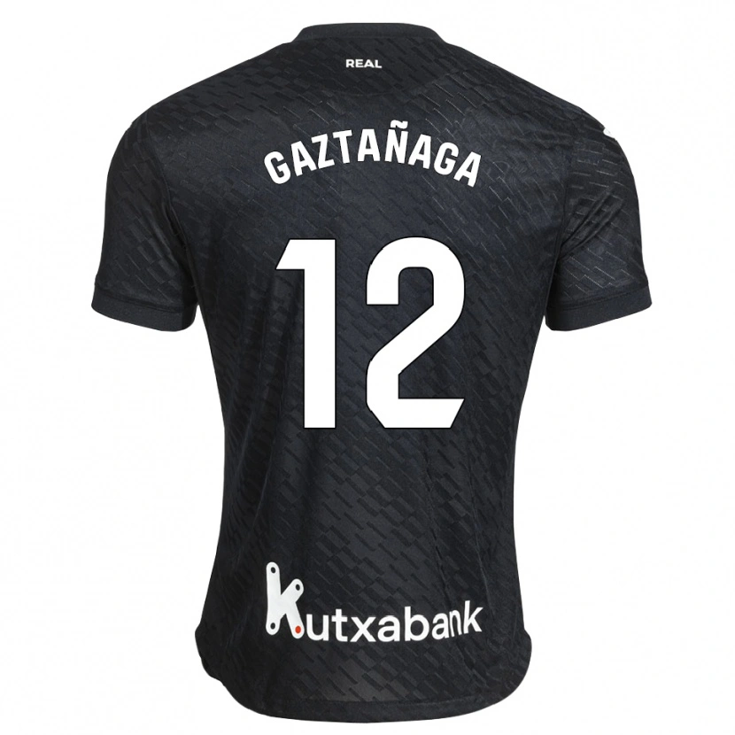 DanxenメンズJulen Gaztañaga#12黒 白アウェイシャツ2026/27ジャージーユニフォーム