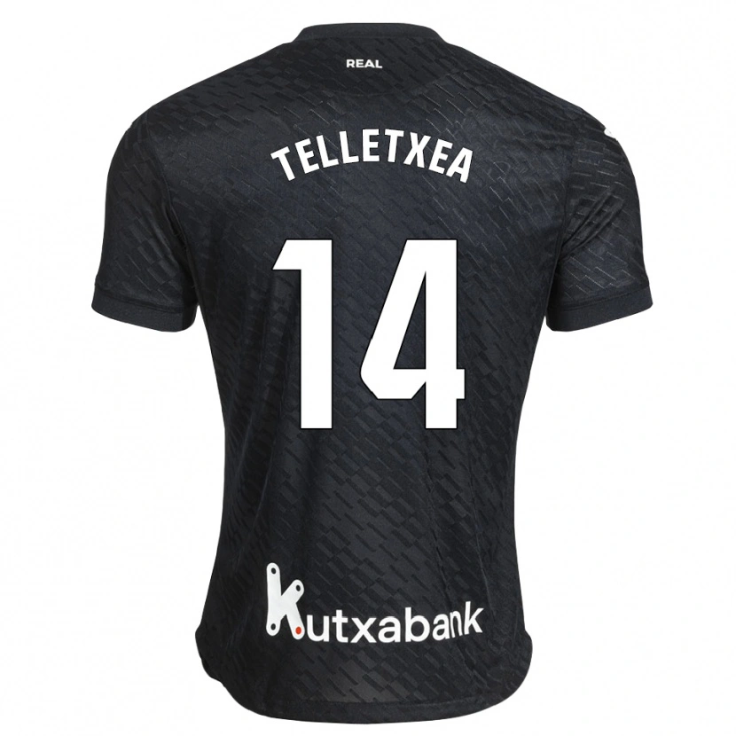 DanxenメンズOihan Telletxea#14黒 白アウェイシャツ2026/27ジャージーユニフォーム