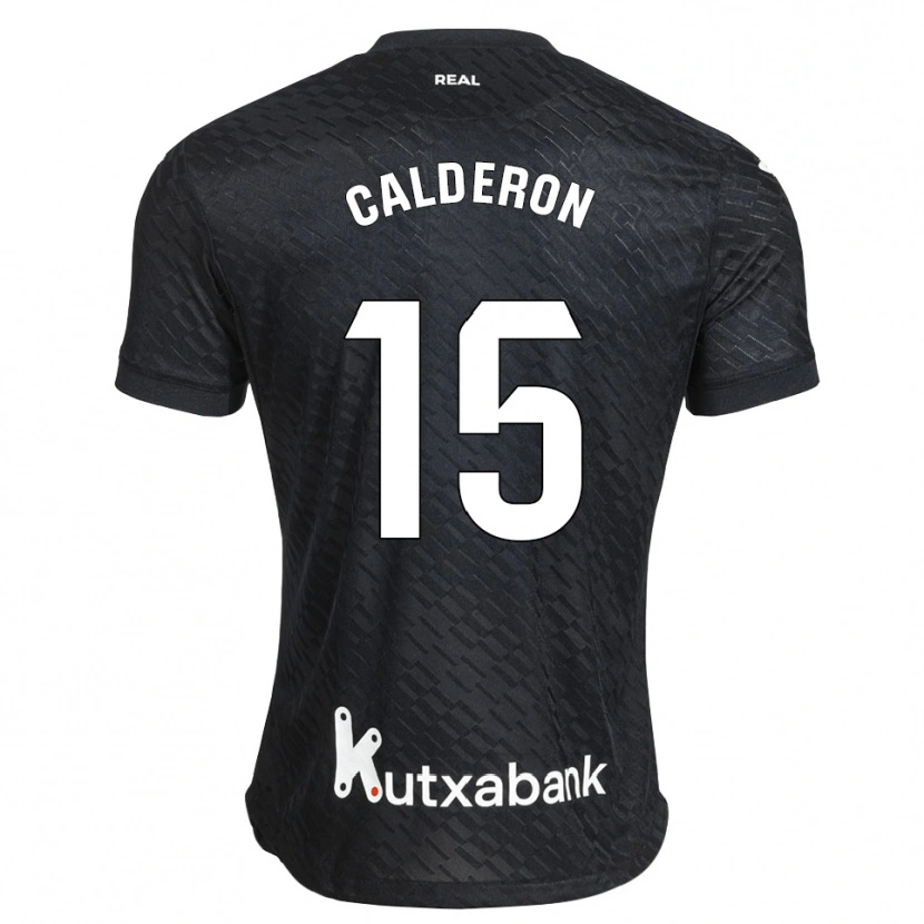 DanxenメンズIker Calderon#15黒 白アウェイシャツ2026/27ジャージーユニフォーム