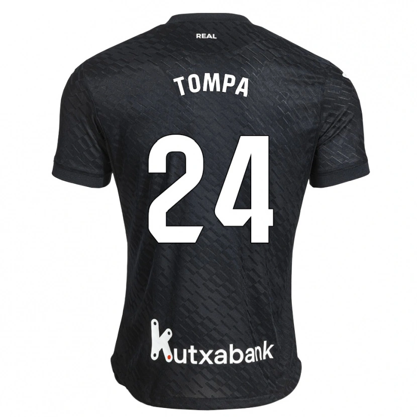 DanxenメンズÁkos Tompa#24黒 白アウェイシャツ2026/27ジャージーユニフォーム