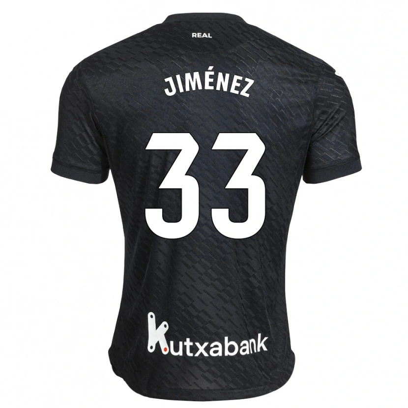 DanxenメンズJavier Jiménez#33黒 白アウェイシャツ2026/27ジャージーユニフォーム