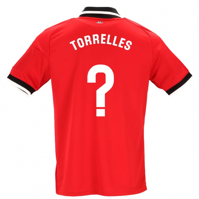 DanxenメンズGenís Torrelles#0黒白赤アウェイシャツ2026/27ジャージーユニフォーム