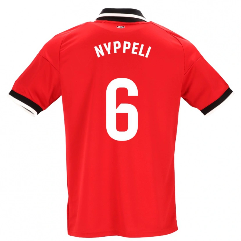 DanxenメンズRamón Nyppeli#6黒白赤アウェイシャツ2026/27ジャージーユニフォーム