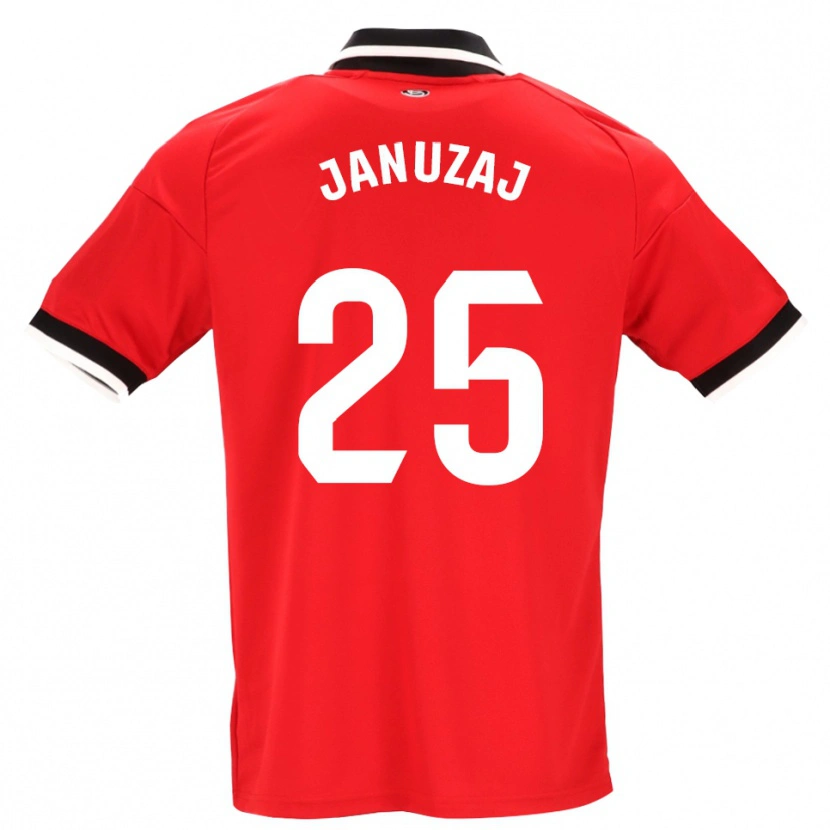 Danxenメンズアドナン・ヤヌザイ#25黒白赤アウェイシャツ2026/27ジャージーユニフォーム