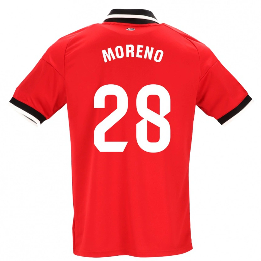 DanxenメンズFernando Moreno#28黒白赤アウェイシャツ2026/27ジャージーユニフォーム