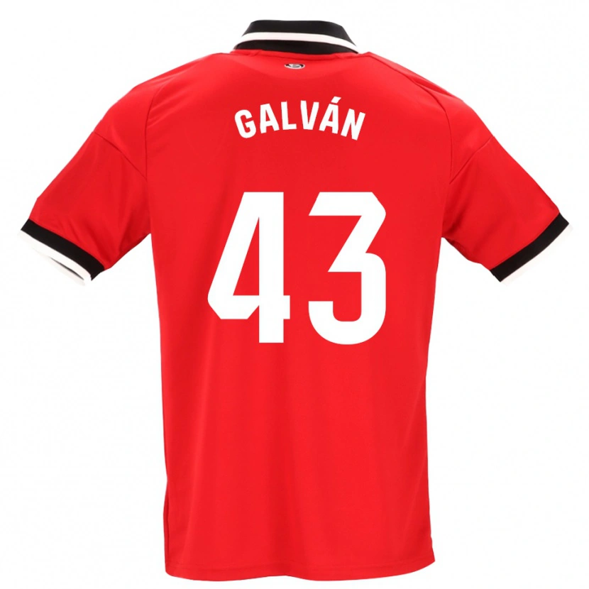 DanxenメンズArnaudis Galván#43黒白赤アウェイシャツ2026/27ジャージーユニフォーム