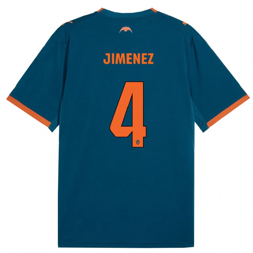 DanxenメンズMaria Jimenez#4スティールブルー オレンジアウェイシャツ2026/27ジャージーユニフォーム