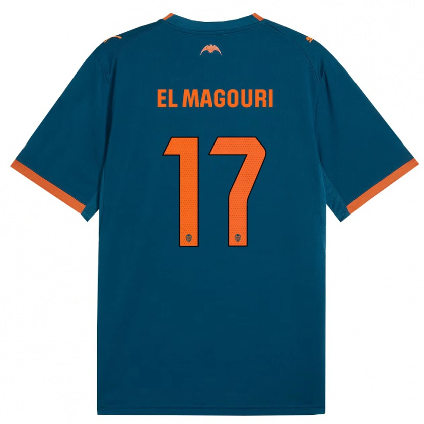 DanxenメンズAnas El Magouri#17スティールブルー オレンジアウェイシャツ2026/27ジャージーユニフォーム