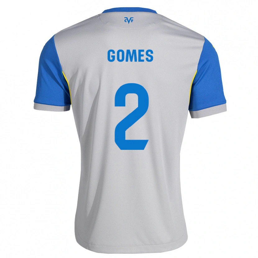 DanxenメンズVique Gomes#2ドジャーブルー グレーアウェイシャツ2026/27ジャージーユニフォーム