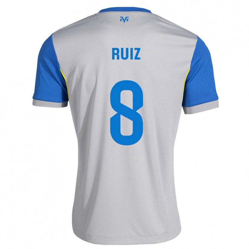 DanxenメンズAdri Ruiz#8ドジャーブルー グレーアウェイシャツ2026/27ジャージーユニフォーム