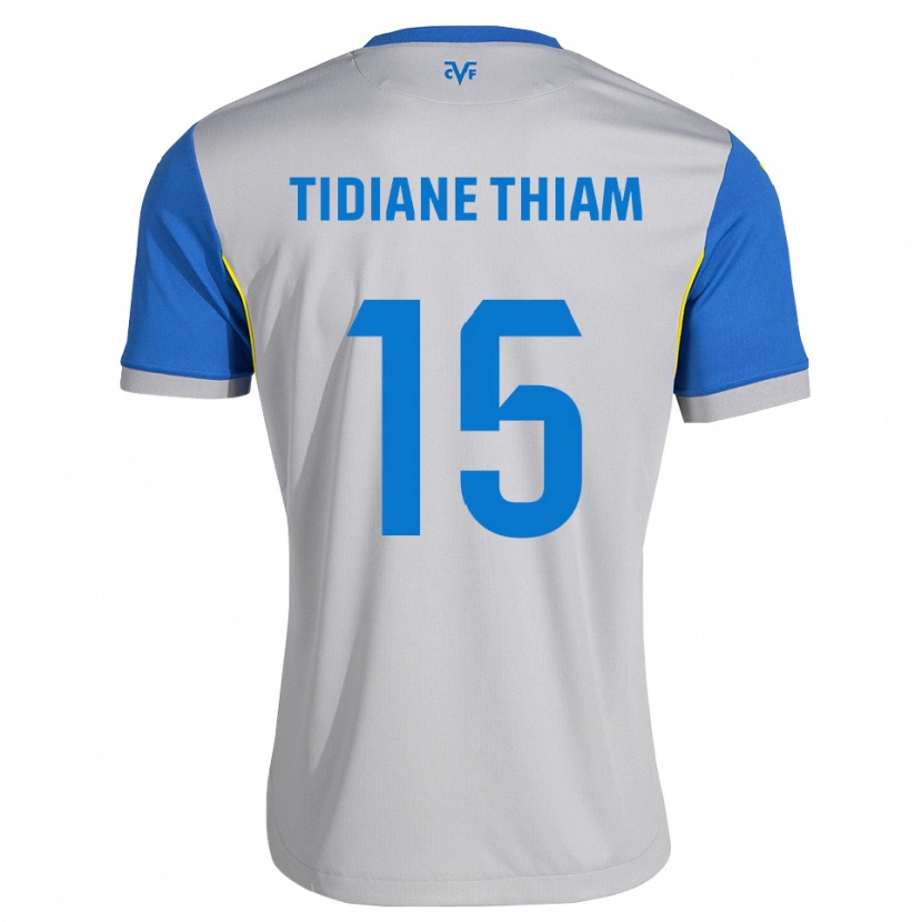 DanxenメンズCheikh Tidiane Thiam#15ドジャーブルー グレーアウェイシャツ2026/27ジャージーユニフォーム