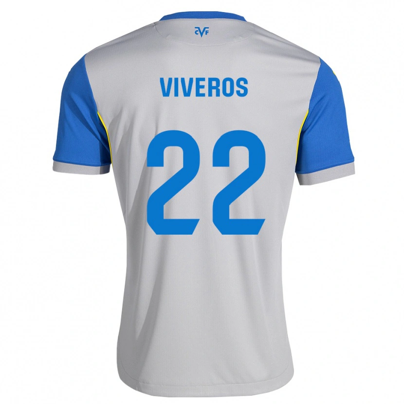 DanxenメンズFacundo Viveros#22ドジャーブルー グレーアウェイシャツ2026/27ジャージーユニフォーム