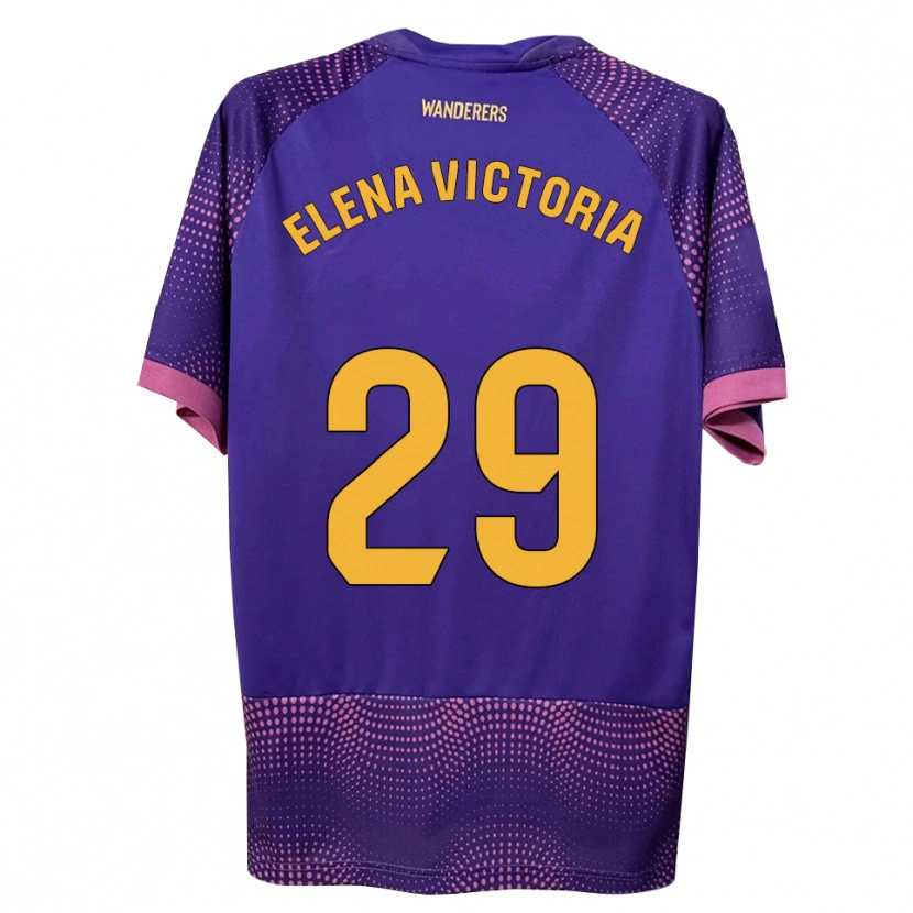 DanxenメンズElena Victoria Mas Berna#29紫 白 ピンクアウェイシャツ2026/27ジャージーユニフォーム