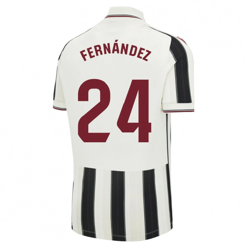 Danxenメンズティアゴ・フェルナンデス#24黒白赤アウェイシャツ2026/27ジャージーユニフォーム