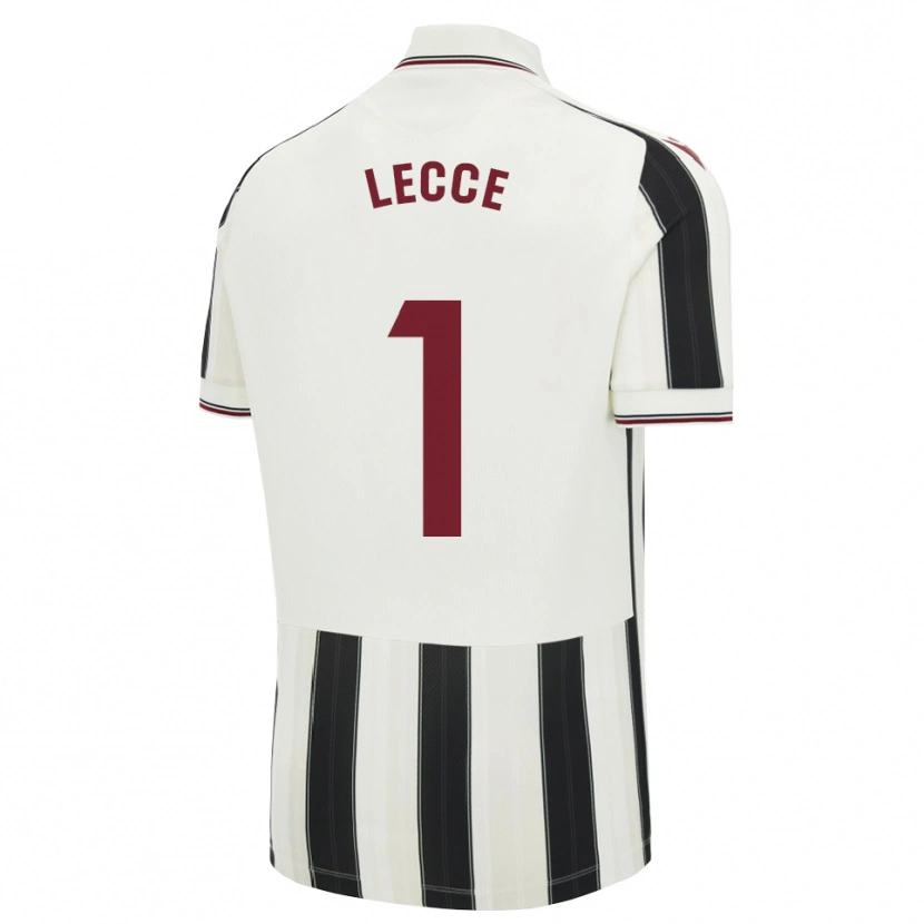 DanxenメンズLecce#1黒白赤アウェイシャツ2026/27ジャージーユニフォーム