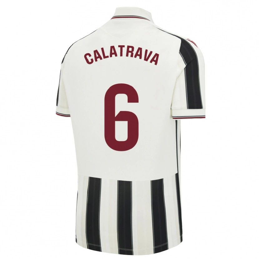 DanxenメンズAlberto Calatrava#6黒白赤アウェイシャツ2026/27ジャージーユニフォーム
