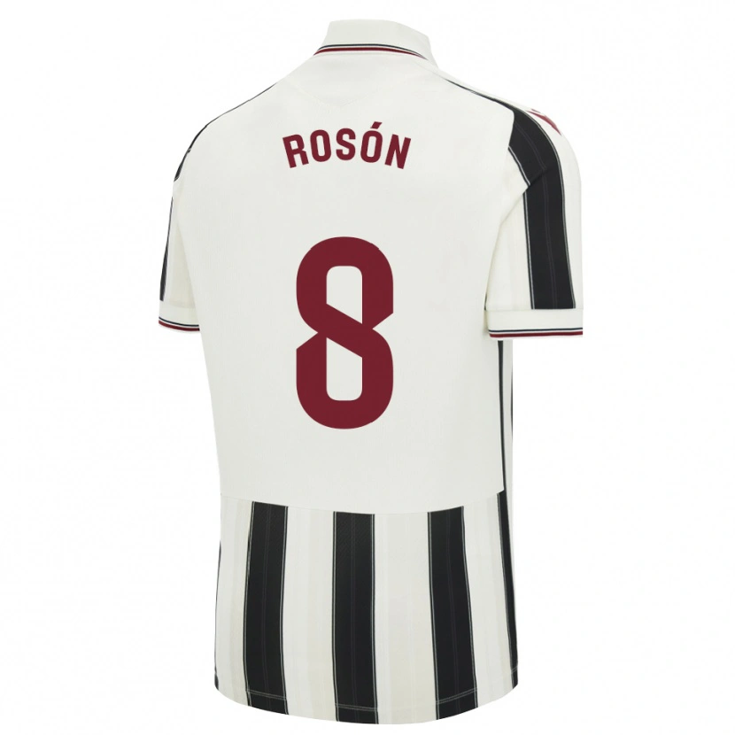 DanxenメンズPablo Rosón#8黒白赤アウェイシャツ2026/27ジャージーユニフォーム