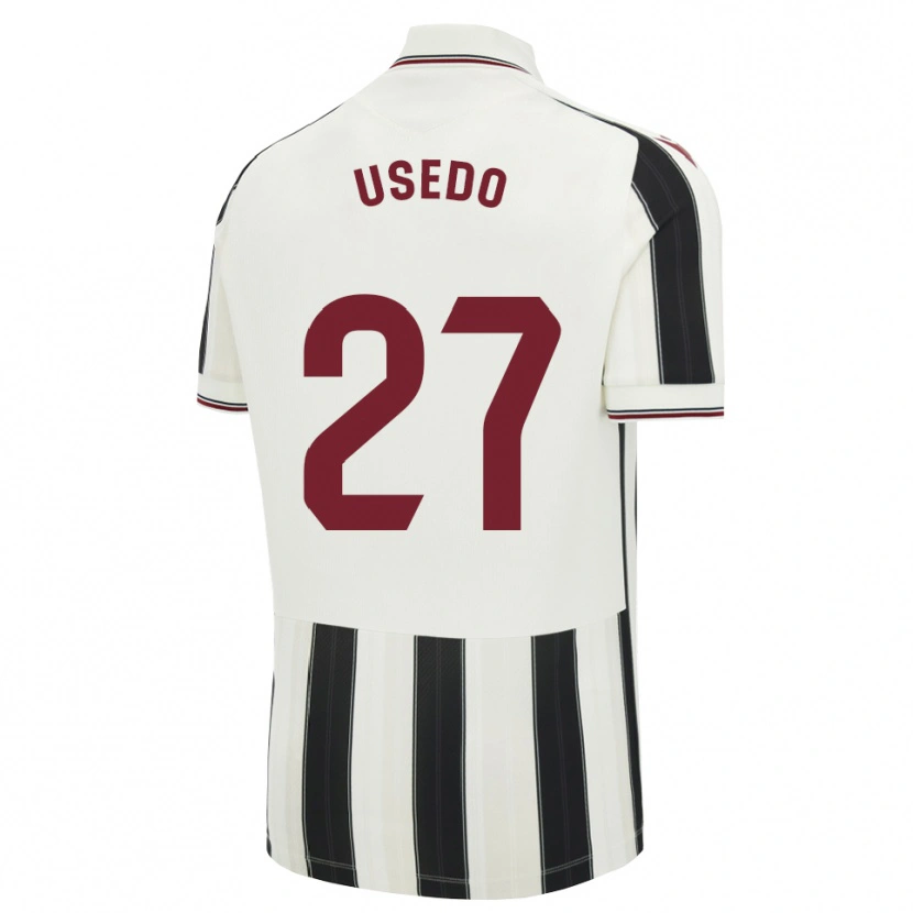 DanxenメンズManel Usedo#27黒白赤アウェイシャツ2026/27ジャージーユニフォーム