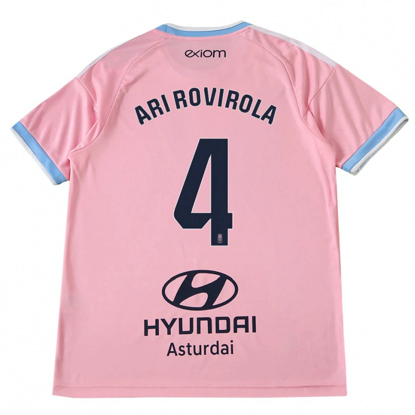 DanxenメンズAri Rovirola#4コーンフラワーブルー ピンクアウェイシャツ2026/27ジャージーユニフォーム