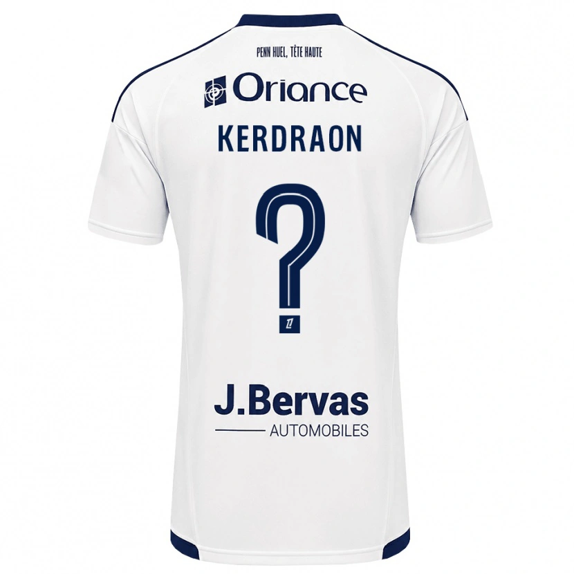 DanxenメンズJade Kerdraon#0ネイビー 白アウェイシャツ2026/27ジャージーユニフォーム