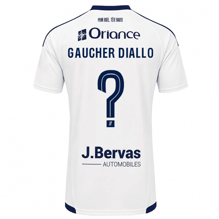 DanxenメンズCoumba Gaucher Diallo#0ネイビー 白アウェイシャツ2026/27ジャージーユニフォーム