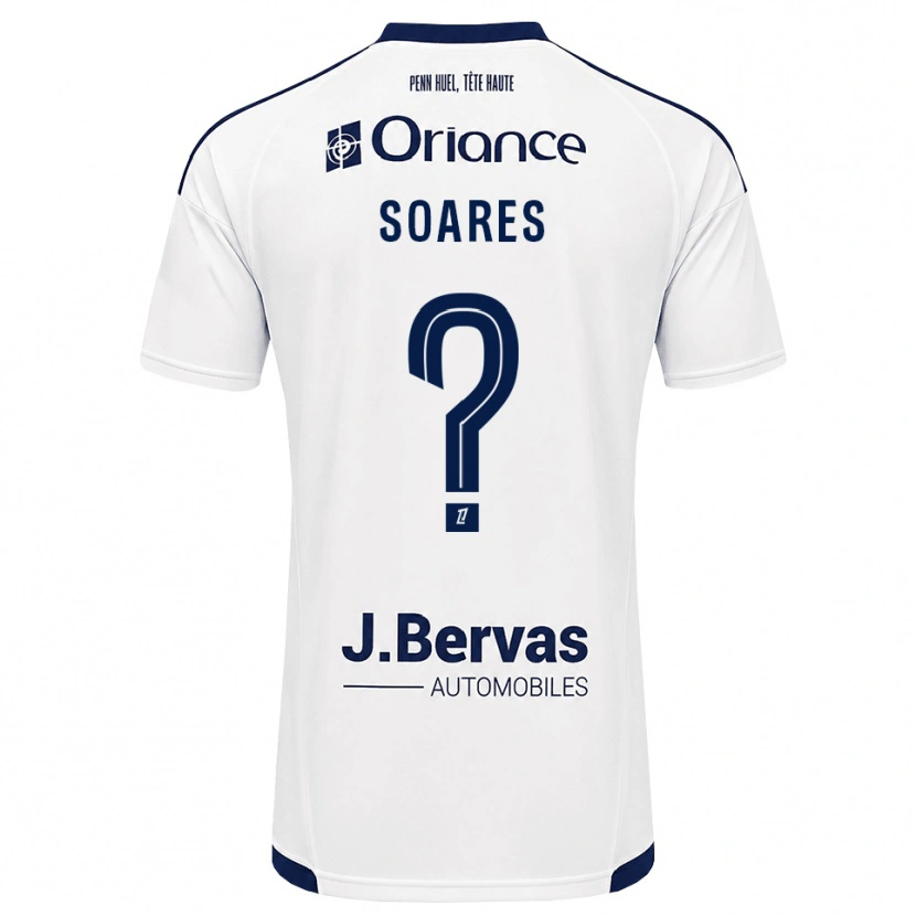 DanxenメンズLouane Das Neves Soares#0ネイビー 白アウェイシャツ2026/27ジャージーユニフォーム
