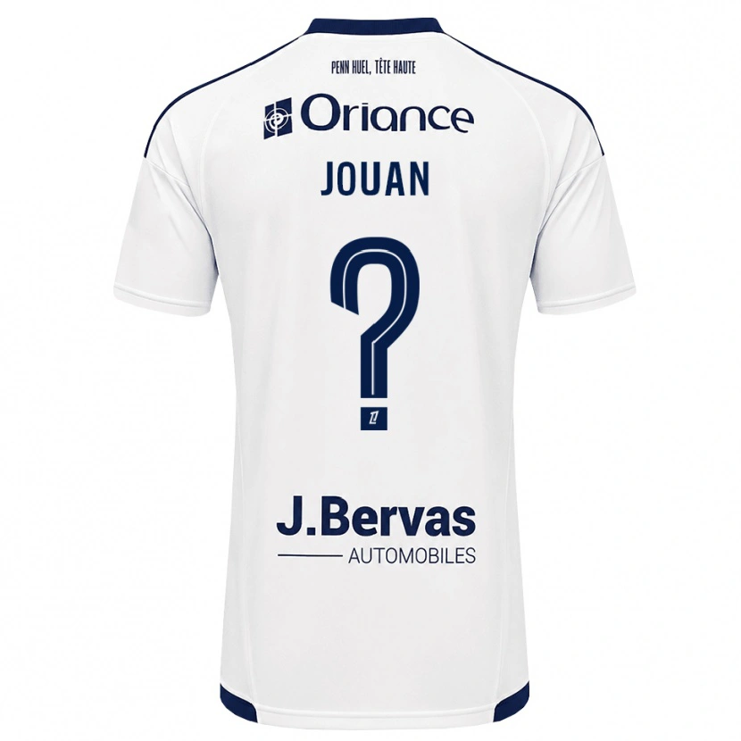 DanxenメンズLéonie Jouan#0ネイビー 白アウェイシャツ2026/27ジャージーユニフォーム