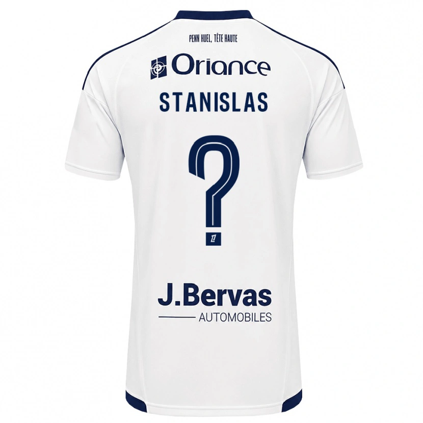 DanxenメンズLohys Stanislas#0ネイビー 白アウェイシャツ2026/27ジャージーユニフォーム