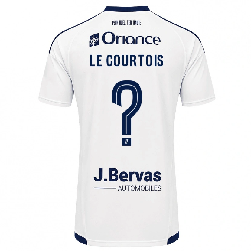 DanxenメンズLoan Le Courtois#0ネイビー 白アウェイシャツ2026/27ジャージーユニフォーム