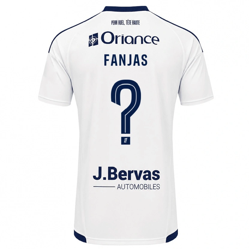 DanxenメンズEmilie Fanjas#0ネイビー 白アウェイシャツ2026/27ジャージーユニフォーム