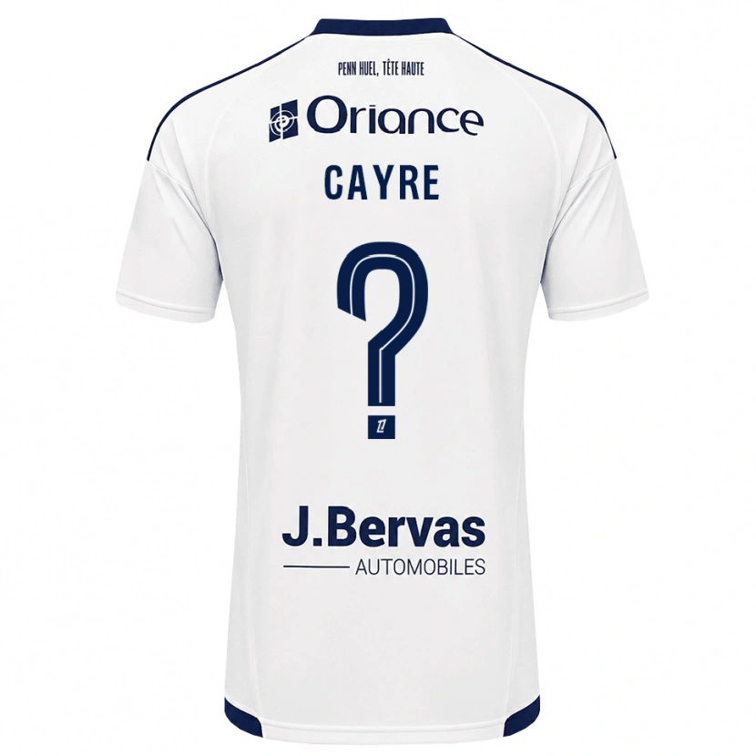 DanxenメンズAlexane Cayre#0ネイビー 白アウェイシャツ2026/27ジャージーユニフォーム