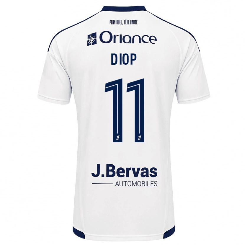 DanxenメンズSamba Diop#11ネイビー 白アウェイシャツ2026/27ジャージーユニフォーム