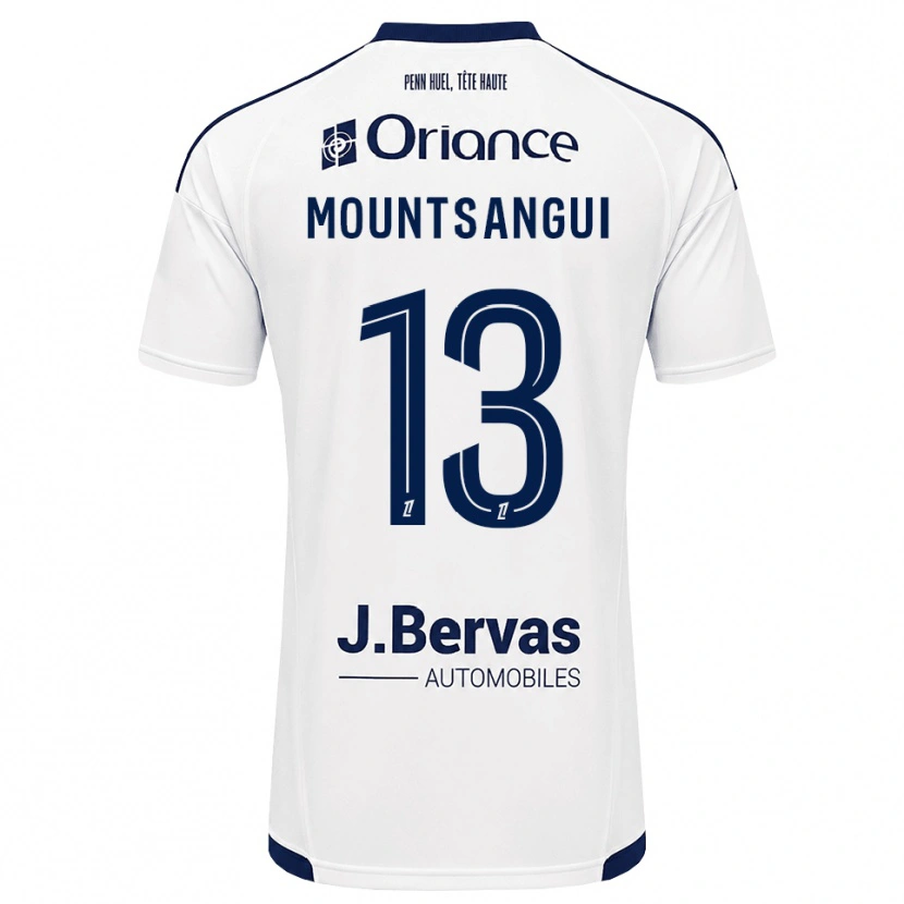 DanxenメンズWarren Mountsangui#13ネイビー 白アウェイシャツ2026/27ジャージーユニフォーム