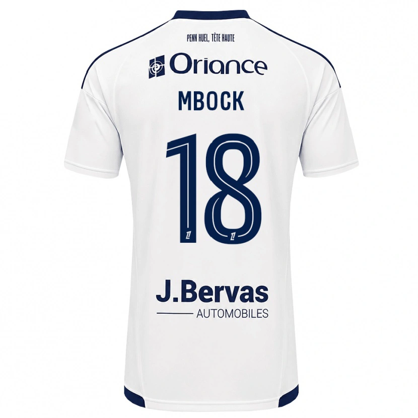 DanxenメンズHianga'a Mbock#18ネイビー 白アウェイシャツ2026/27ジャージーユニフォーム