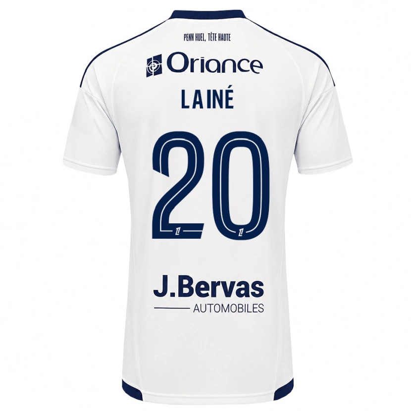 DanxenメンズMathis Lainé#20ネイビー 白アウェイシャツ2026/27ジャージーユニフォーム