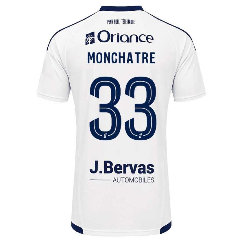 DanxenメンズEnzo Monchatre#33ネイビー 白アウェイシャツ2026/27ジャージーユニフォーム