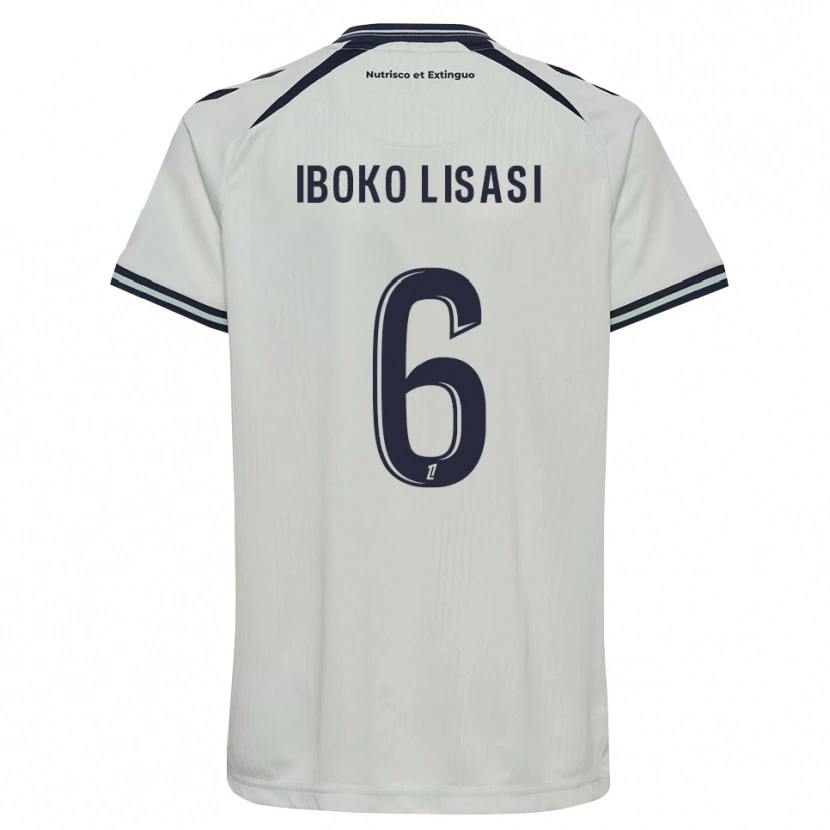 DanxenメンズMalachie Iboko Lisasi#6ミッドナイトブルー 白アウェイシャツ2026/27ジャージーユニフォーム