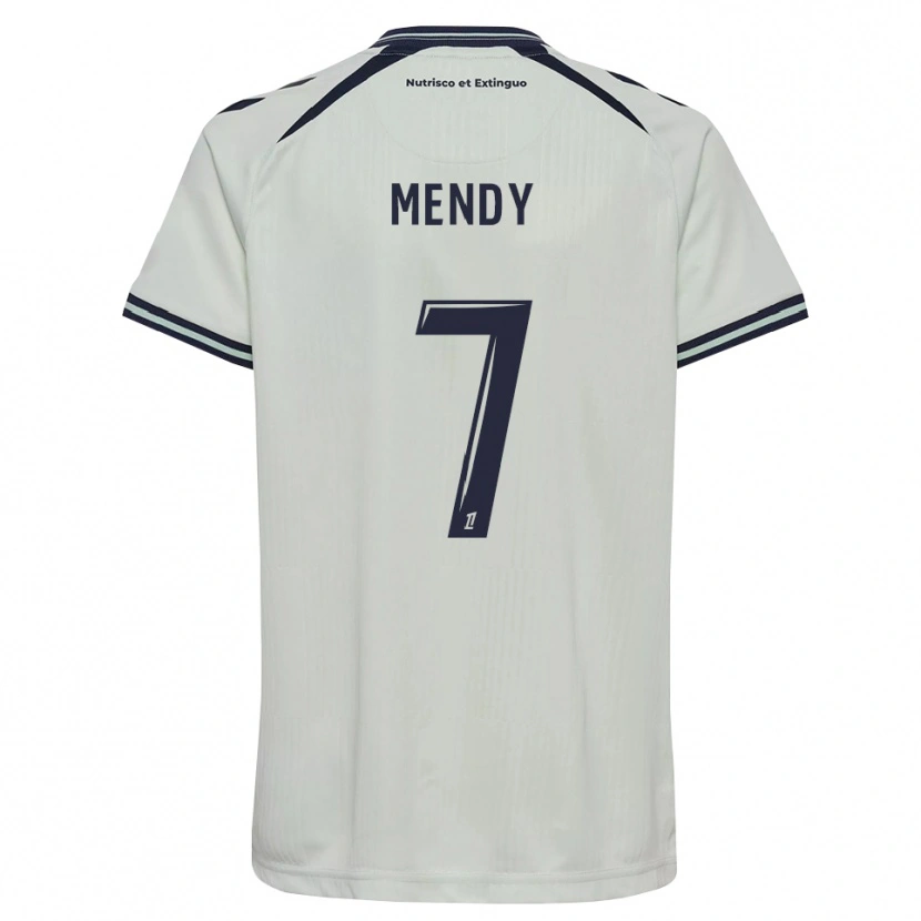 DanxenメンズDahiss Mendy#7ミッドナイトブルー 白アウェイシャツ2026/27ジャージーユニフォーム
